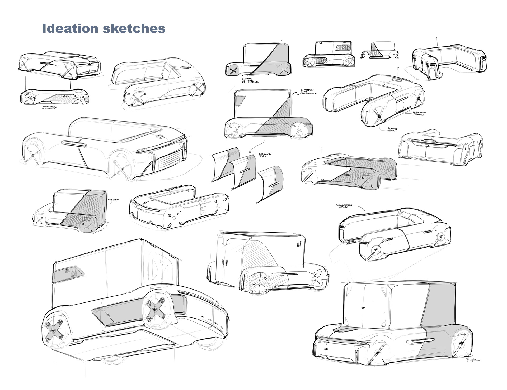 U-Shift Design Development DLR-Robert Hahn_Sketches